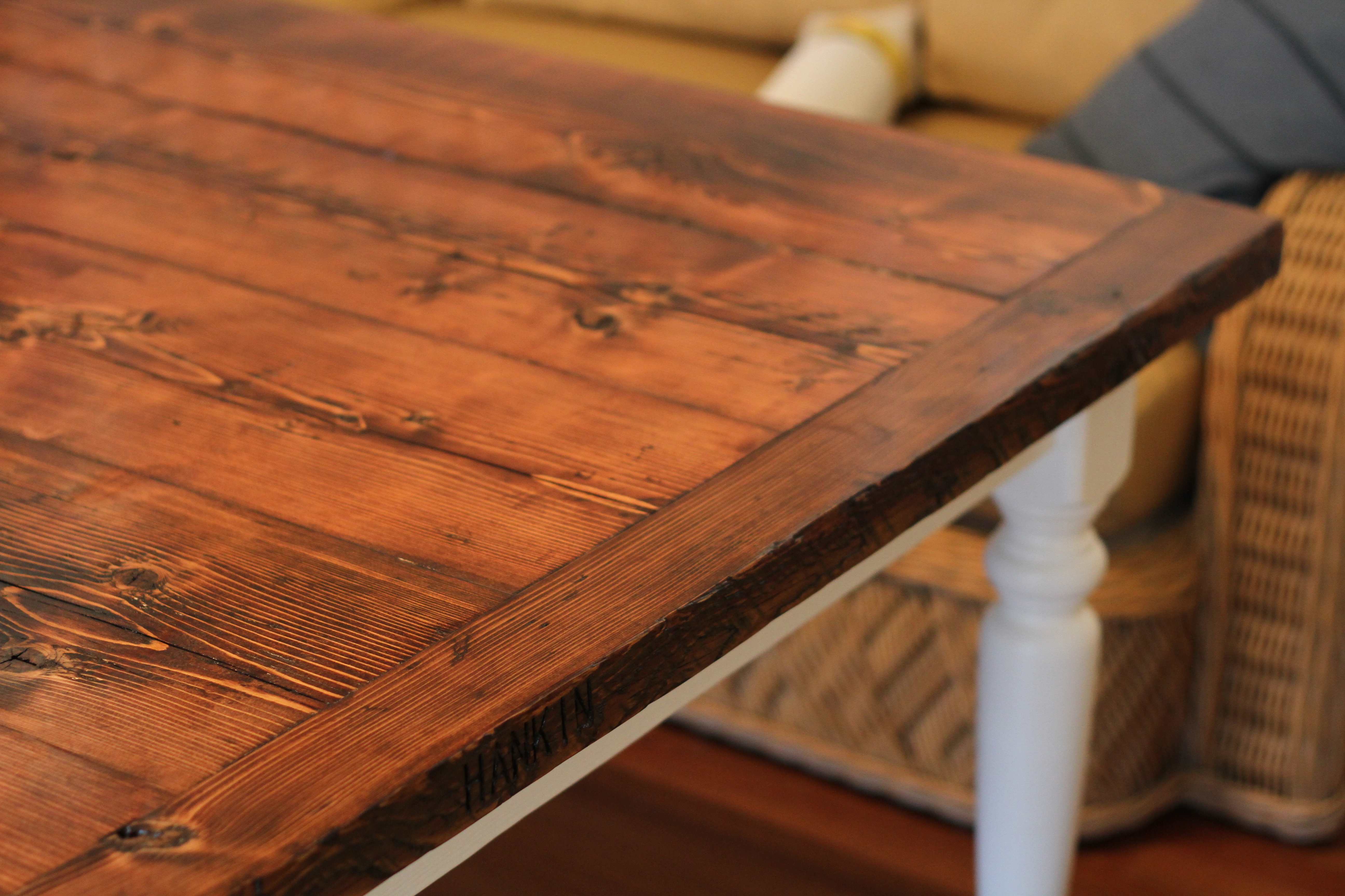 reclaimed LLC  Reclaimed farmhouse dining table